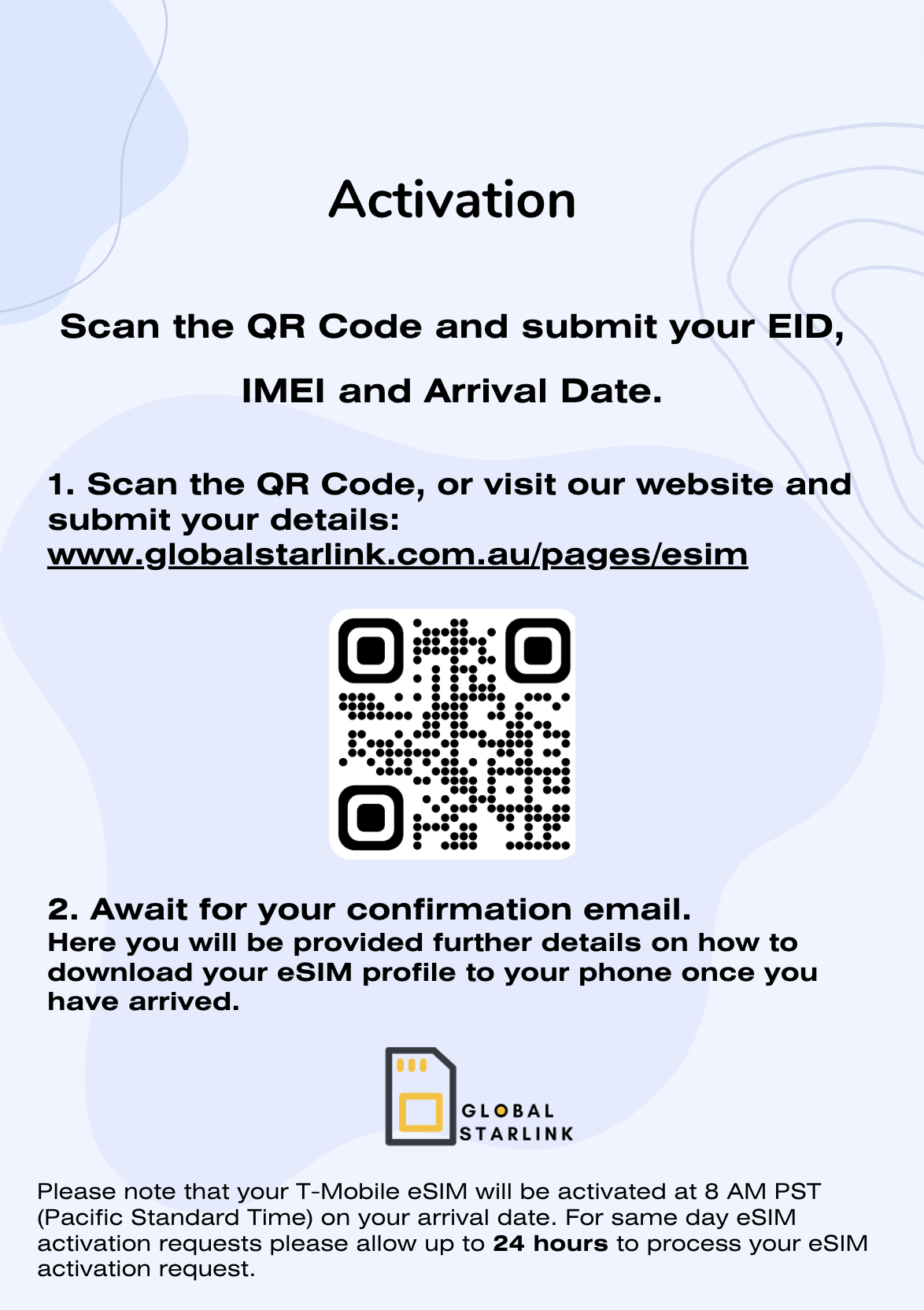 USA, Canada & Mexico Prepaid Travel eSIM Card - AT&T