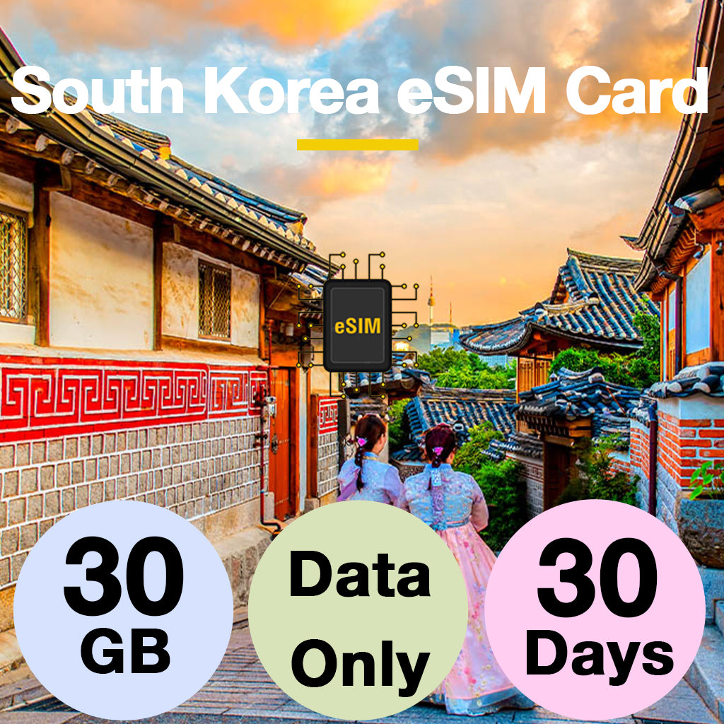 South Korea Prepaid Travel eSIM Card