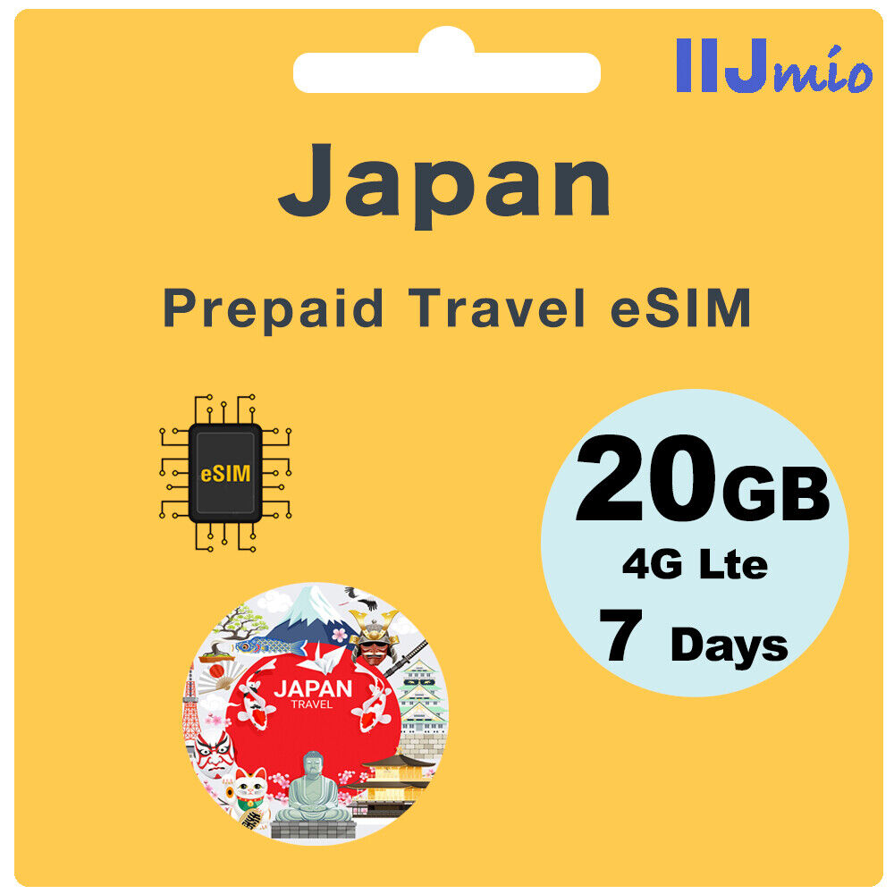Japan Prepaid Travel eSIM Card - IIJmio