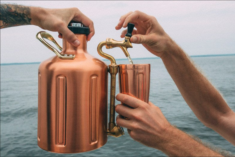 GrowlerWerks uKeg Pressurized Growler - Copper-Plated - 64 fl. oz.