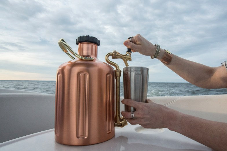 GrowlerWerks uKeg Pressurized Growler - Copper-Plated - 64 fl. oz.